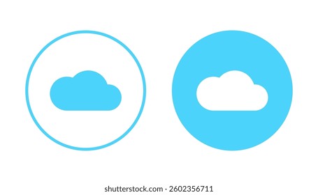 Cloud icon vector. cloud sign and symbol