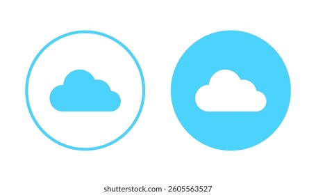 Cloud icon vector. cloud sign and symbol