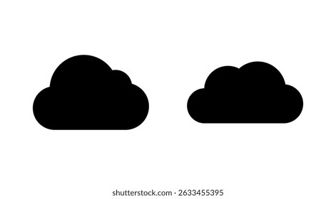 Cloud icon vector. cloud sign and symbol