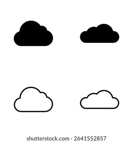 Cloud icon vector. cloud sign and symbol