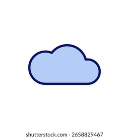 Cloud icon vector. cloud sign and symbol