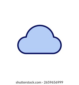 Cloud icon vector. cloud sign and symbol