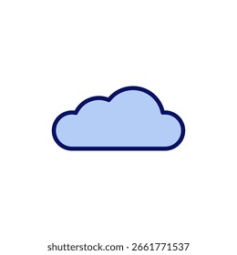 Vector de icono de nube. signo y símbolo de nube