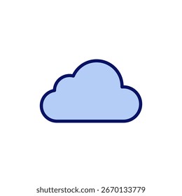 Vector de icono de nube. signo y símbolo de nube