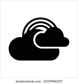cloud icon vector simple design