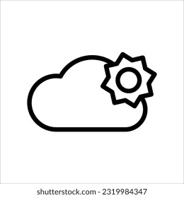 cloud icon vector simple design