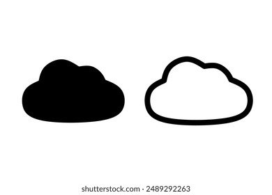 cloud icon vector with simple design