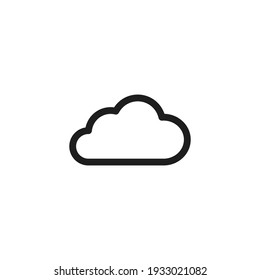 Cloud Icon Vector. Simple Weather Sign