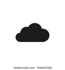 Cloud icon vector. Simple weather sign