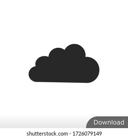 Cloud icon vector . Sky sign