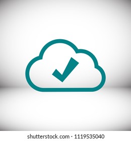 cloud icon vector , stock vector illustration flat design style