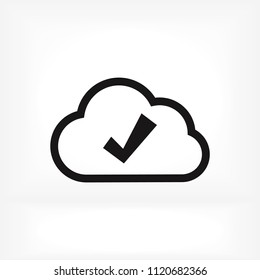 cloud icon vector , stock vector illustration flat design style