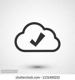 cloud icon vector , stock vector illustration flat design style
