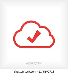 cloud icon vector , stock vector illustration flat design style