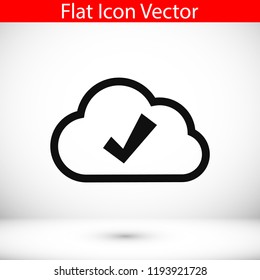 cloud icon vector , stock vector illustration flat design style