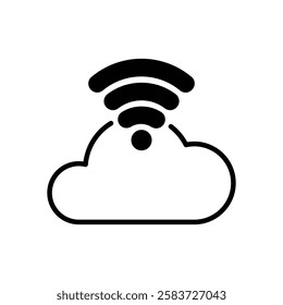 Cloud icon vector stock illustration
