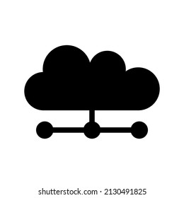 Ilustración de diseño de símbolo de vector de icono de nube