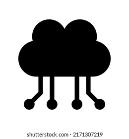 Ilustración de diseño de símbolo de vector de icono de nube