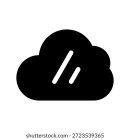 Ilustração de Design de Símbolo de Vetor de Ícone de Nuvem