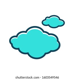 Cloud icon vector in trendy style design