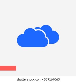 Cloud  icon. vector, weather