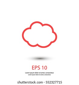 Cloud  icon. vector, weather