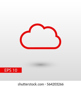Cloud  icon. vector, weather