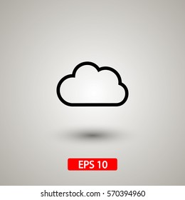 Cloud  icon. vector, weather