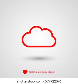 Cloud  icon. vector, weather