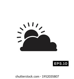 Cloud icon vector. Cloud weather forecast icon or logo symbol vector illustration