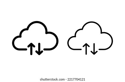 Cloud icon vector for web and mobile app. cloud sign and symbol