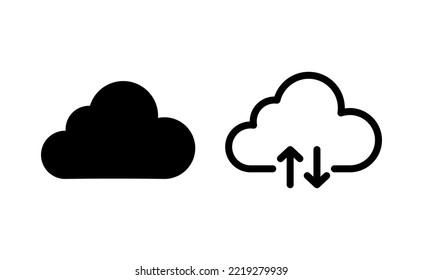 Cloud icon vector for web and mobile app. cloud sign and symbol