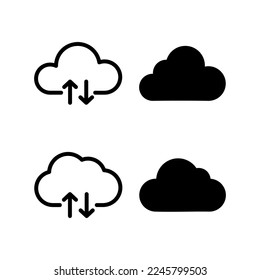 Cloud icon vector for web and mobile app. cloud sign and symbol