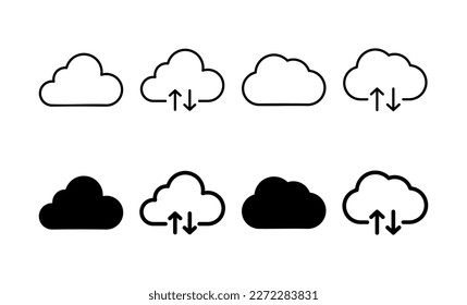 Cloud icon vector for web and mobile app. cloud sign and symbol