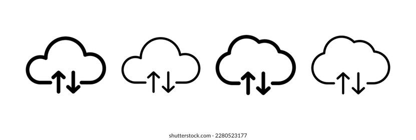 Cloud icon vector for web and mobile app. cloud sign and symbol