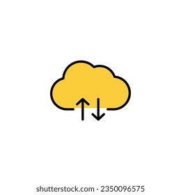 Cloud icon vector for web and mobile app. cloud sign and symbol