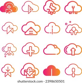 Cloud icon vector for web and mobile app cloud sign and symbol