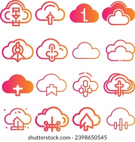 Cloud icon vector for web and mobile app cloud sign and symbol