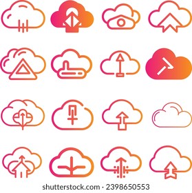 Cloud icon vector for web and mobile app cloud sign and symbol