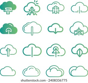 Cloud icon vector for web and mobile app. cloud sign and symbol