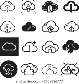 Cloud icon vector for web and mobile app. cloud sign and symbol