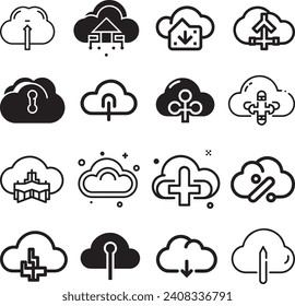 Cloud icon vector for web and mobile app. cloud sign and symbol