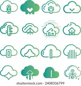 Cloud icon vector for web and mobile app. cloud sign and symbol