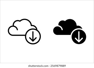 Cloud icon vector for web and mobile app. cloud sign and symbol