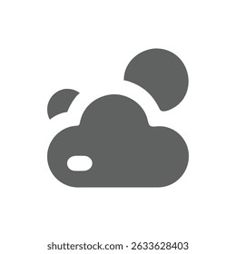 cloud icon, vector, white background