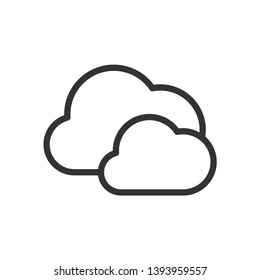 
Cloud Icon. Weather Element Illustration As A Simple Vector Sign & Trendy Symbol for Design and Websites, Presentation or Mobile Application.