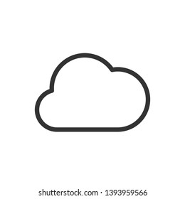 
Cloud Icon. Weather Element Illustration As A Simple Vector Sign & Trendy Symbol for Design and Websites, Presentation or Mobile Application.
