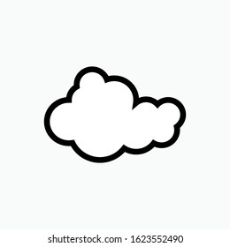 Cloud Icon. Weather Element Illustration As A Simple Vector Sign & Trendy Symbol for Design and Websites, Presentation or Apps Element.