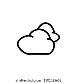 Cloud icon.  Weather graphic symbol