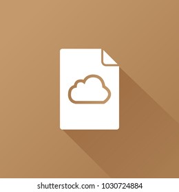 cloud icon. weather sign